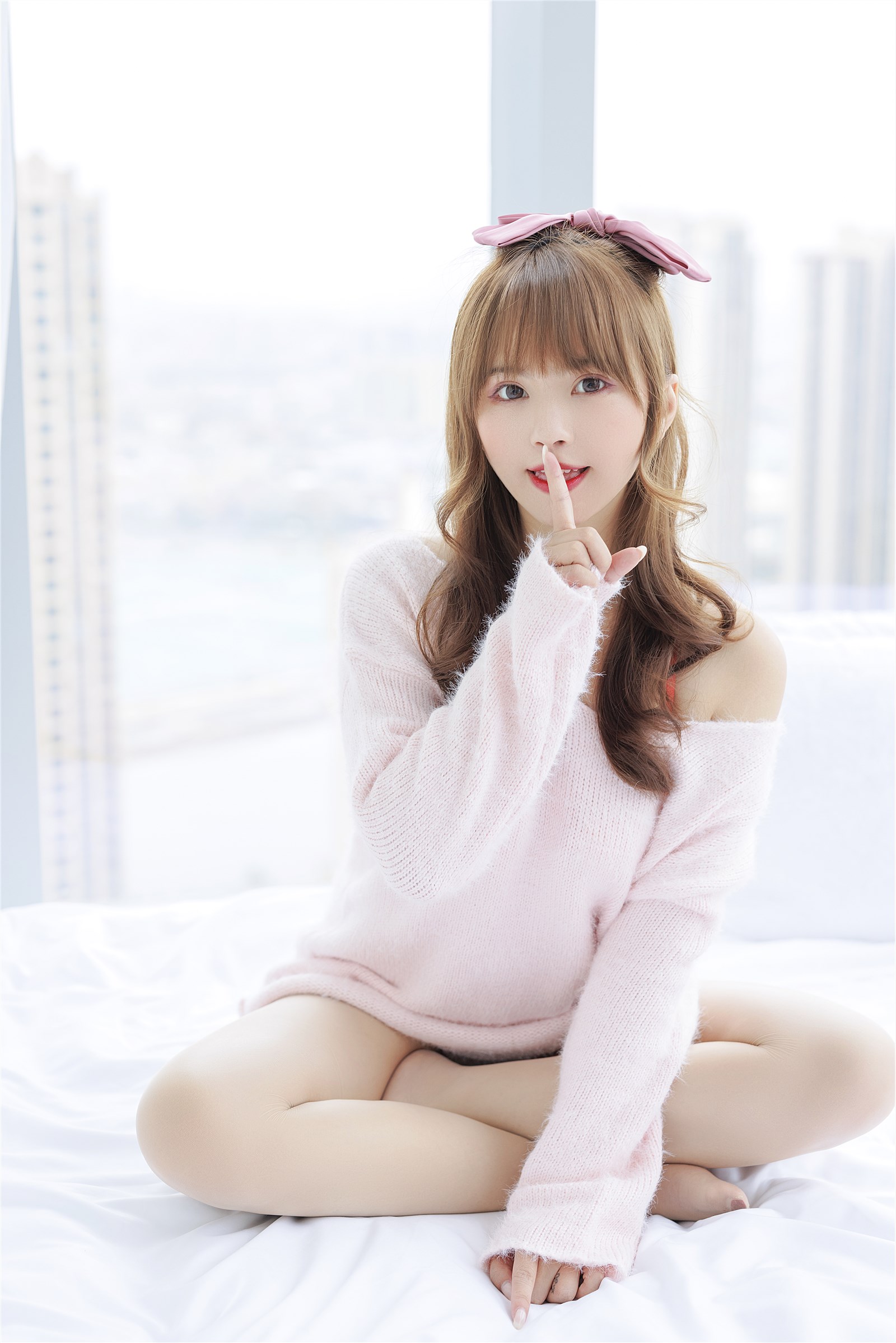 002. Zhang Siyun Nice - Internal purchase of watermark free pink sweater(3)